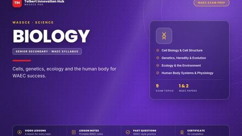 WASSCE Biology course cover
